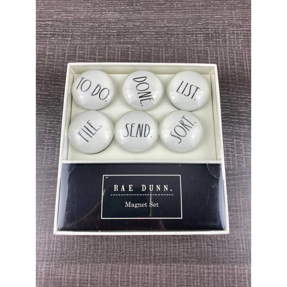 Rae Dunn Other - Rae Dunn Magnet Set TO DO FILE SORT SEND